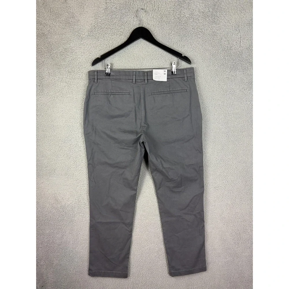 Goodfellow & Co Pants Mens 36x30 Gray Slim Fit Stretch Chino Casual Mens Comfort